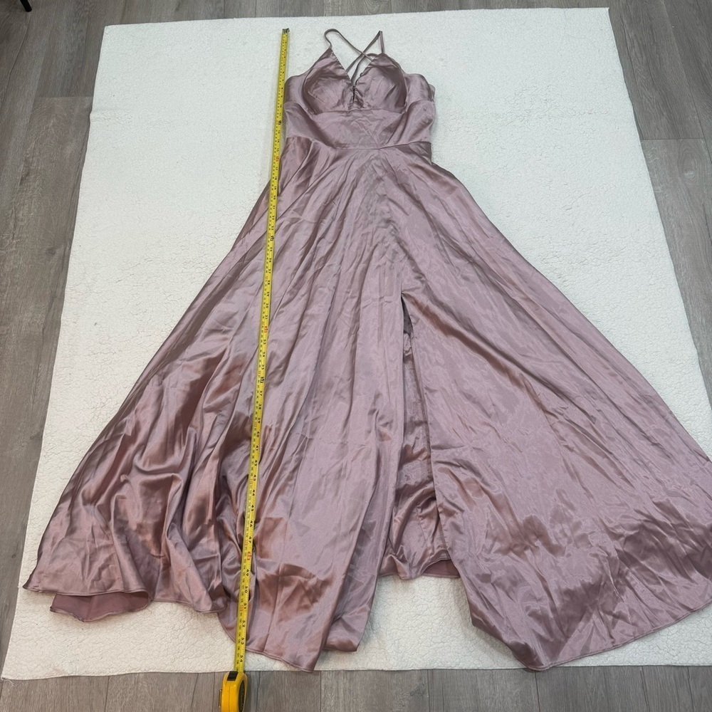 Faviana Glamour Formal Prom Special Occasion Dress Deep Mauve Size 6 - Picture 4 of 8